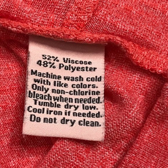 Juicy‎ Couture Viscose Blend V-Neck Short Sleeve Blouse Women's Large Faux Tie - Picture 8 of 9